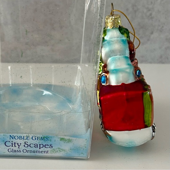 Kurt Adler Noble Gems Hollywood, CA Cityscape Glass Ornament, NEW in Package - Picture 8 of 10